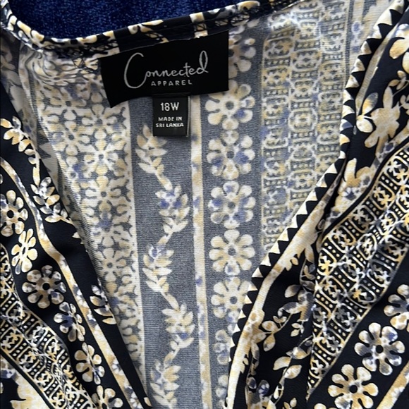 Connected Apparel Black and White Sheath Jumpsuit - Picture 3 of 5